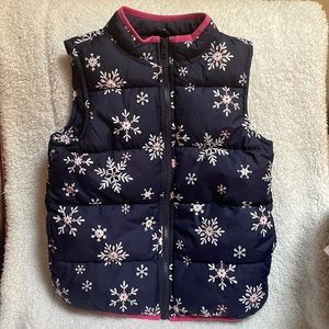 NWOT Girls Gymboree Snowflake Vest Size 10/12